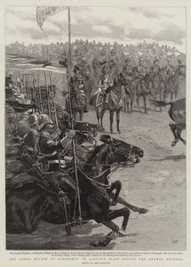 De grote parade in Aldershot op Laffan